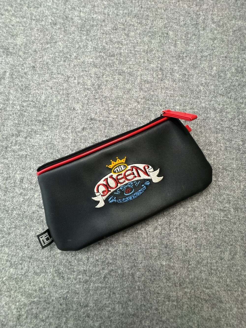 ME Brand The Queen Of Everything Embroidered Zippered Pouch